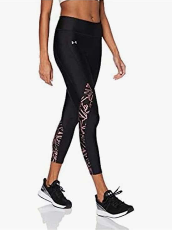 Under Armour Pants - Under Armour womens Heatgear Armour Inset Ankle Crop Print Capri